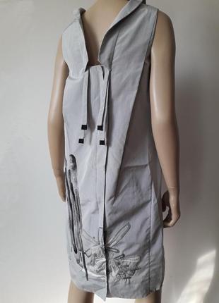 Shiatzy chen дизайнерское шелковое платье сукня с вышивкой люкс бренд