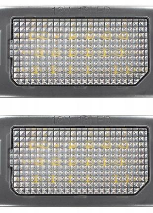 Skoda superb ii 2 комби подсветка номера светодиодная led 2 шт фонарь освещения заднего номерного знака плафон