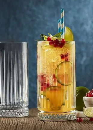 Набір високих скляних склянок pasabahce elysia для коктейлів 445мл 4шт3 фото