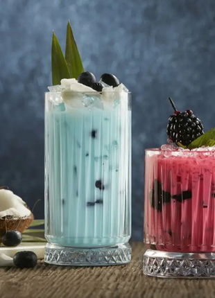 Набір високих скляних склянок pasabahce elysia для коктейлів 445мл 4шт2 фото