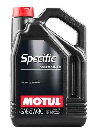 Масло моторне синтетичне specific 504 00 507 00 sae 5w-30 5л тм motul