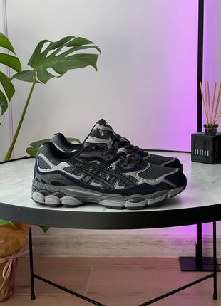Мужские кроссовки асикс гел чёрные / asics gel nyc ‘graphite grey black’ 1201a789-020