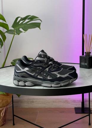 Чоловічі кросівки асикс гел чорні / asics gel nyc ‘graphite grey black’ 1201a789-020