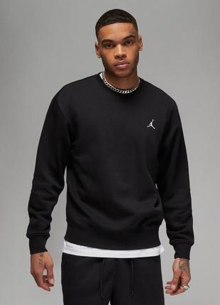 Оригинальный jordan (m) essentials fleece crew свитшот худи кофта fj7776