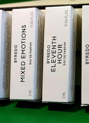 Набір з 4 оригінальних пробників-мініатюр byredo по 2 мл