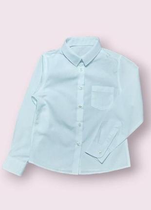 Белоснежная фирменная рубашка "george" на 10-11 лет (140-146 см).