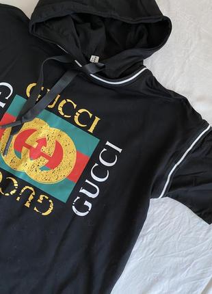 Платье с логотипом “gucci”
