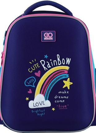Рюкзак gopack education напівкаркасний go24  m  cute rainbow