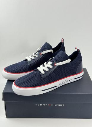 Женские легкие текстильные кеды кроссовки tommy hilfiger gessie 39.5 размер