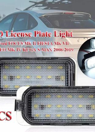 Ford mondeo iv 07-15 підсвітка номера світлодіодна led 2 шт комплект ліхтар освітлення заднього номерного знака