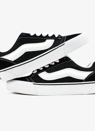 Мужские кеды vans knu skool black white 40-41-42-43-44