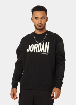 Оригінал jordan (m) flight mvp fleece crew dv7588 кофта свитшот