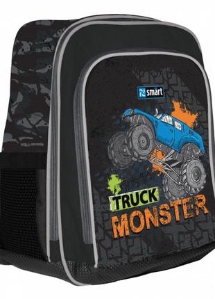 Рюкзак шкільний smart h 55 monster truck чорний 558026