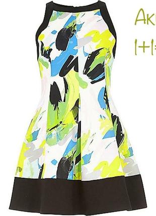 Акция 🎁 стильное платье летнее river island в абстрактный принт primark h&amp;m