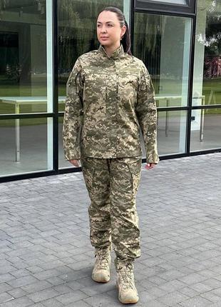 Военная форма женская зсу пиксель мм14, статутная женская тактическая форма пиксель зсу