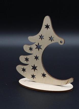 Дерев'яна новорічна заготовка. ялинка. фанера. 10х13см