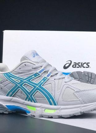 Кроссовки asics gel kahana 8 серые с голубым