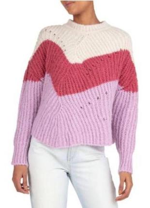 Красивый свитер крупной вязки свободного кроя от французского бренда ba&sh.1 фото