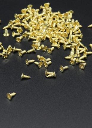 Шуруп. цвет "золото". 2,5х6 мм1 фото