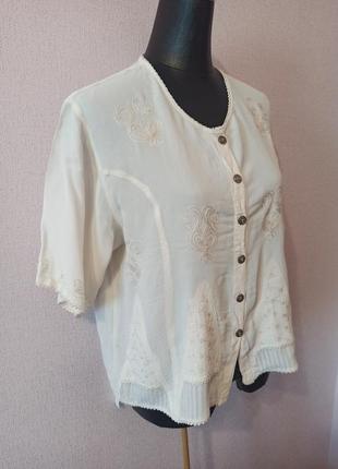 Шикарная винтажная женская блуза блузка