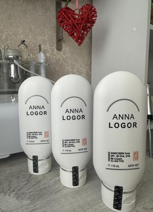 Тональный солнцезащитный крем. уф-30 анна логор anna logor sunscreen spf-30 uva, uv 115 ml art.1057