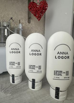 Сонцезахисний крем уф-30 анна логор  anna logor sunscreen spf-30 uva, uvb dd cream 115 ml art.1056