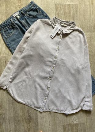 Женская льняная рубашка свободного кроя, лляна сорочка, льняная блузка, блуза свободного кроя, рубашка в стиле кэжуал