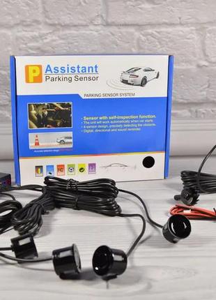Парктронік на 4 датчики дисплей assistant parking паркувальний радар паркувальна система