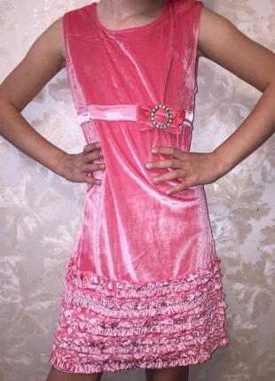 Нежные велюровые платья сарафаны