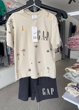 Костюм на лето для мальчика, отражающий gap