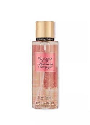 Парфюмированный спрей-мист strawberries & champagne victoria ́s secret