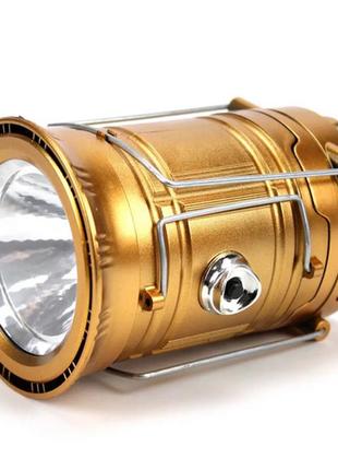 Аккумуляторный кемпинговый фонарь sx-5800t (1300 mah), фонарь с солнечной панелью