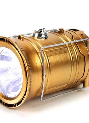 Аккумуляторный кемпинговый фонарь sx-5800t (1300 mah), фонарь с солнечной панелью