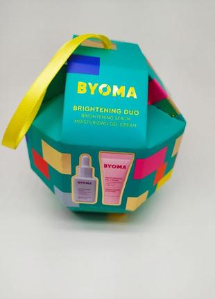 Набір бестселерів для обличчя byoma brightening serum byoma moisturising gel cream