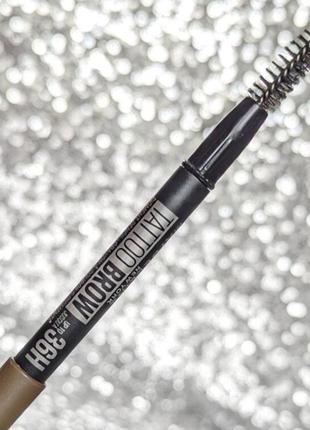 Олівець для брів  maybelline tattoo brow 36h