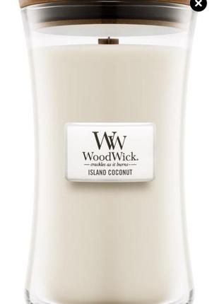 Свічка woodwick island coconut