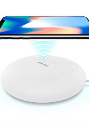 Беспроводная зарядка с подсветкой 7 цветов 10w 7 color awei w7 + wireless charge