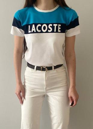 Футболка лакостая, красивая футболка lacoste, футболка белая lacoste