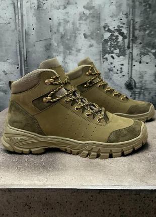Черевики військові жіночі тактичні кросівки олива весна літо шкіряні зелені 7bot5