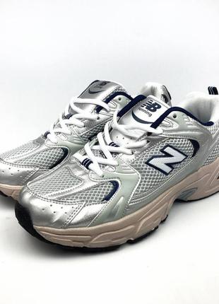 Чоловічі кросівки new balance 530 steel grey  рефлектив. кроссовки мужские