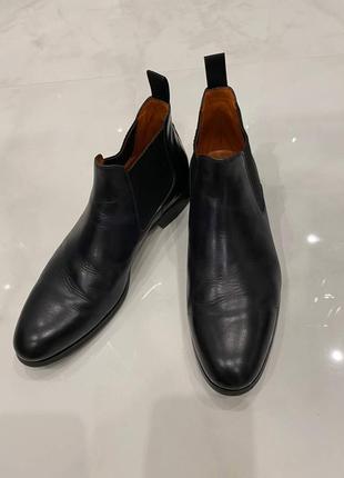 Шкіряні туфлі santoni/made in italy