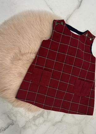 Стильный сарафан в клеточку zara, сарафанчик, сарафан