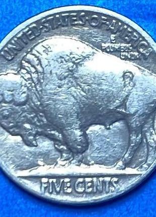 Монета сша 5 центов 1937 г