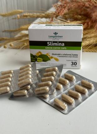 Дієтична добавка slimina "зелена кава+хром" langsteiner4 фото