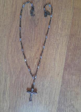 Ланцюжок з хрестиком, oasis,вінтаж