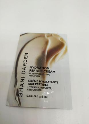 Насичений безоливний зволожувальний крем shani darden hydration peptide cream