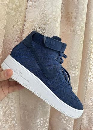 Кроссовки сетка лёгкие nike air force 1 ultra flyknit оригинал 46 размер 30 см