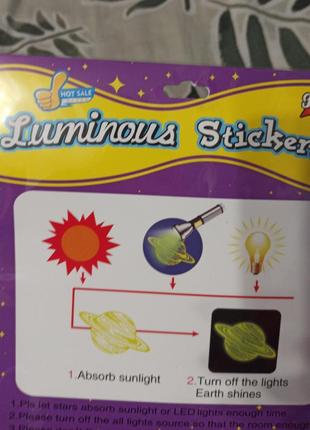 Интерьере наклейки на стену, светящийся потолок космос