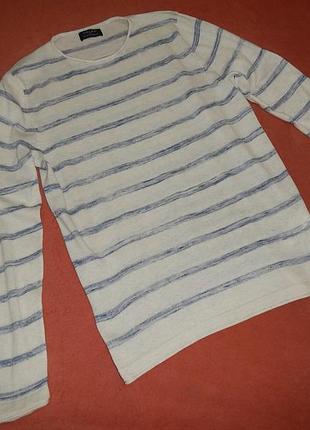 Легкий лонгслив zara man p.s бавовна 4