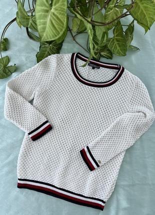 🔥🔥 бавовняний светр tommy hilfiger колір. білий
